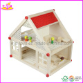 Holz Puppenhaus, mit 4 Satz Mini Furntiures (W06A033) Ooden Spielzeug Puppenhaus, beliebte und heißer Verkauf Kinder Holz Furntiure Set (W06A033)